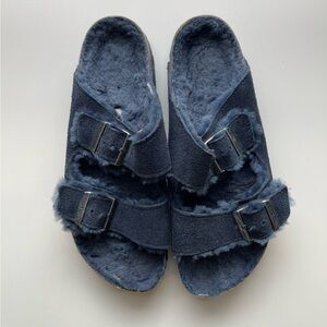 Birkenstock Arizona Shearling Suede Leather (Size 10 / UK41)